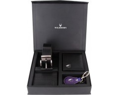 WildHorn Men, Women Casual, Formal Black, Purple Genuine Leather Wallet Watch Belt and special product Lotto shoes holiday all include.
