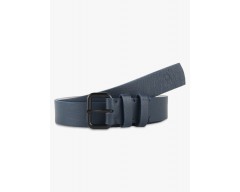 United Colors of Benetton Navy Blue Textured Slim Leather Belt