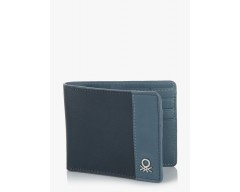 United Colors of Benetton Navy Blue Leather Wallet
