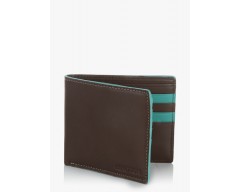 United Colors of Benetton Brown/Red Edge Highlight Leather Wallet