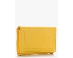 United Colors of Benetton Yellow Flap Square Wallet