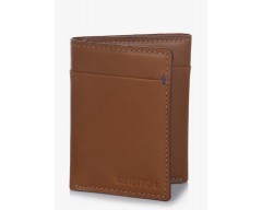 United Colors of Benetton Tan Leather Triple Fold Wallet